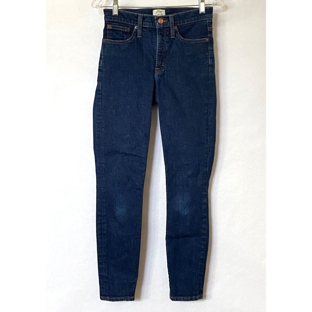 J Crew Jeans Women's Size 26 Blue Dark Wash 9 Inch High Rise Toothpick